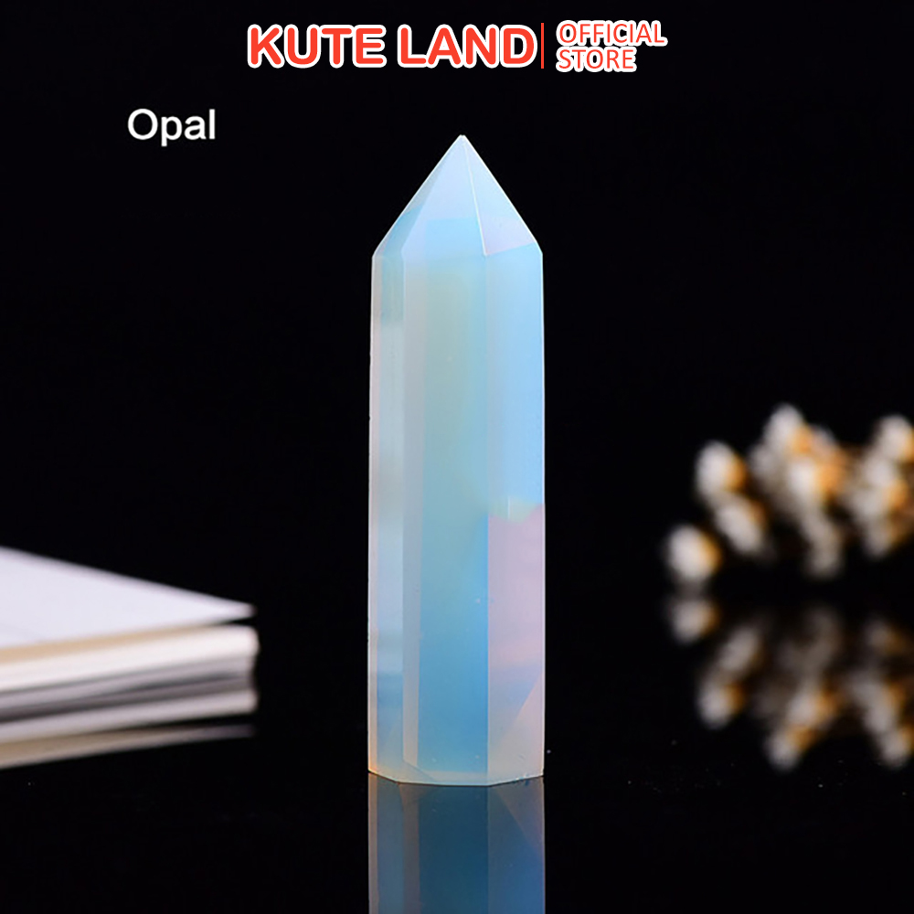 Trụ đá thanh tẩy opal chơi tarot