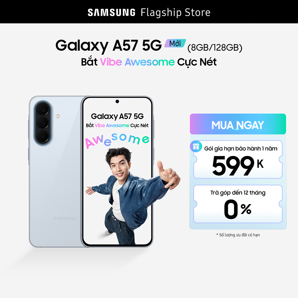 Điện thoại Samsung Galaxy A57 5G (8-218GB) - Hàng chính hãng