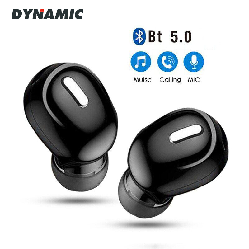 [ Miễn phí vận chuyển ] DYNAMIC Tai nghe không dây Tai nghe nhét tai mini tai nghe nhét tai đơn Bluetooth 5.0 Tai nghe âm thanh nổi rảnh tay X9