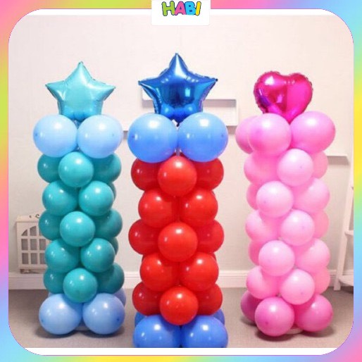 Trụ bóng cao m2 trang trí sinh nhật, thôi nôi, đám cưới