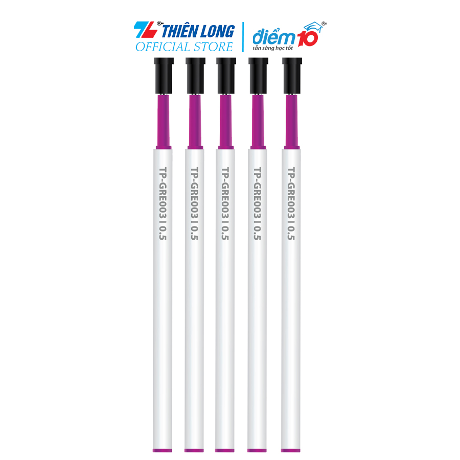 Combo 5 ruột bút gel xóa được thiên long điểm 10 tp-gre003