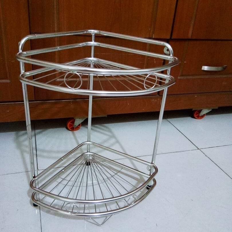 Kệ góc đứng nhà tắm inox