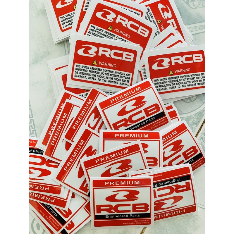 combo 2 tem bình dầu rcb ( trên bình dầu và trong phuộc)