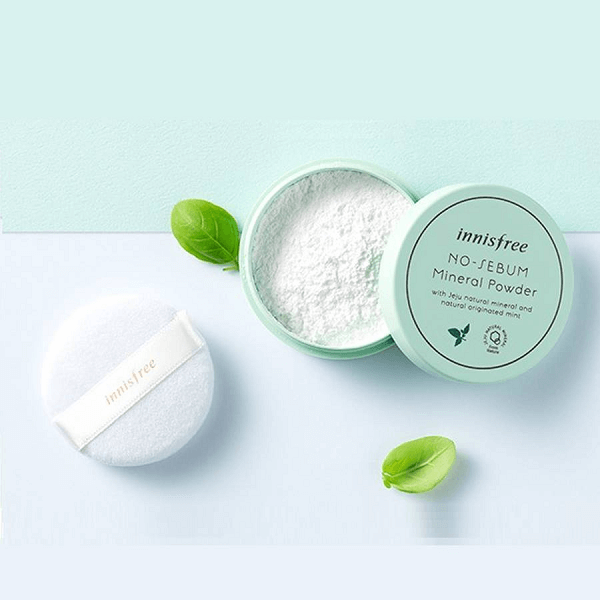 Phấn phủ innisfree siêu mịn chống thấm nước che khuyết điểm, phấn phủ dạng bột kiềm dầu innisfree
