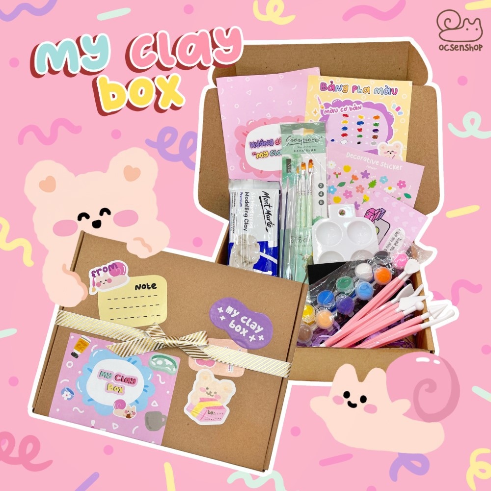 My Clay Box - Combo đầy đủ dụng cụ tạo hình đất sét dành cho người mới chơi