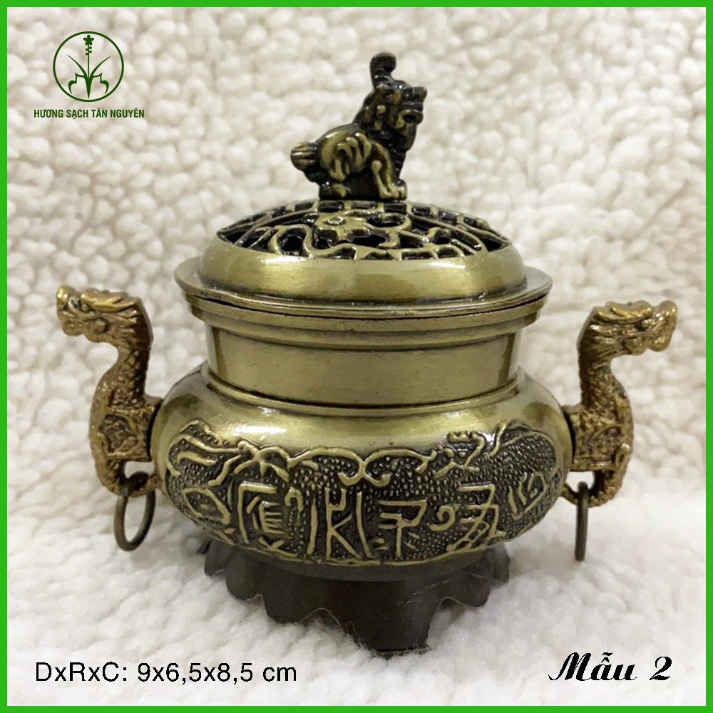 Lư xông trầm hương, xông trầm, lư hương cao cấp bằng bằng hợp kim cao cấp dùng để xông nhà