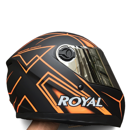 Nón bảo hiểm fullface royal m136 - v25 cam - dành cho người đầu nhỏ - size l