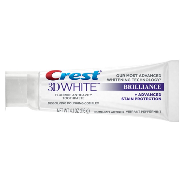 kem đánh răng Crest 3D White Brilliance 147g ( mua 3 tặng 1 mặt nạ hàn quốc )9 -