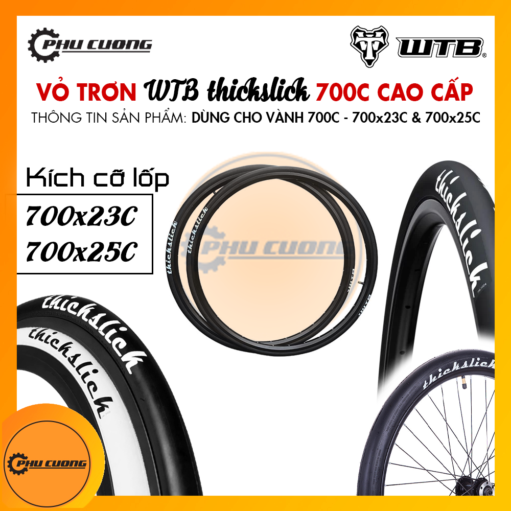 Vỏ trơn cao cấp wtb thickslick 700c cho dòng xe đạp road & fixed-gear