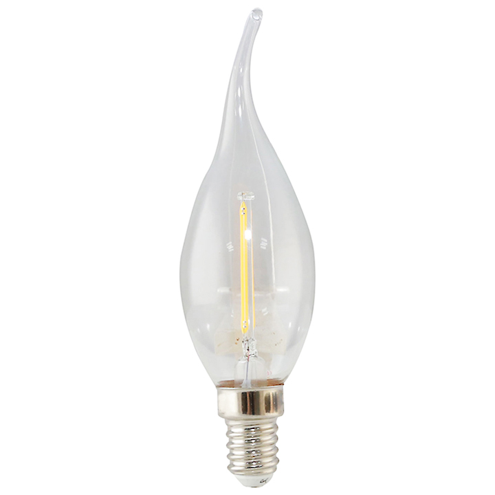 Bóng đèn led nến dây tóc 2.5w rạng đông led dt c35/2.5w e14 2700k - điện dân dụng.