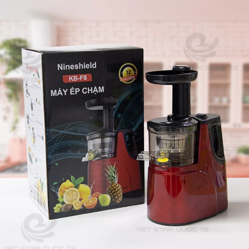 Máy ép chậm hoa quả-trái cây Nineshield-Công suất 150W-Dung tích 500ml-Ép bã ép nước ra riêng biệt-bảo hành chính hãng 12 tháng