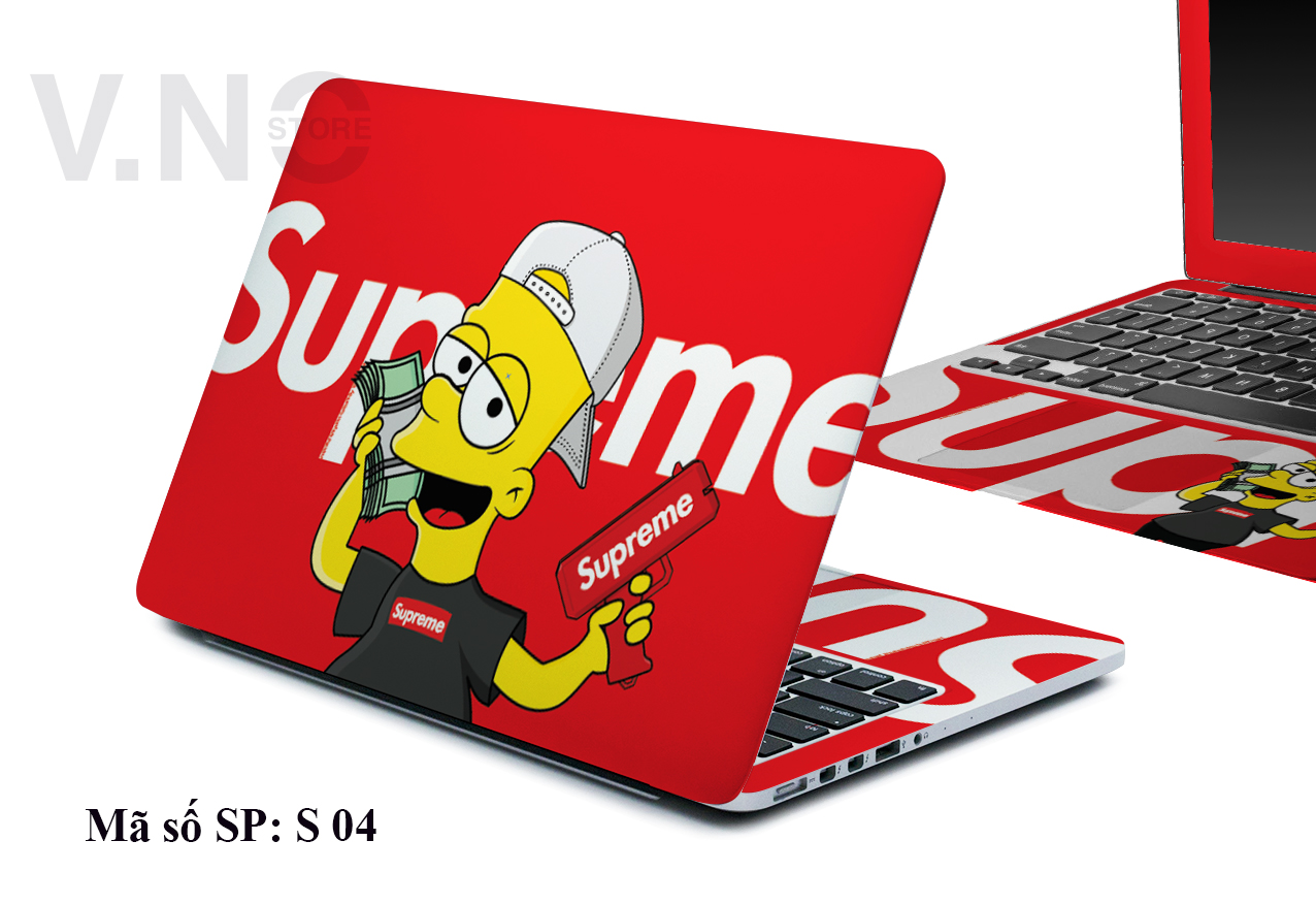 [HCM]Dán simpson trang trí laptop cho các dòng máy dell/asus/acer/macbook/. . . V.No