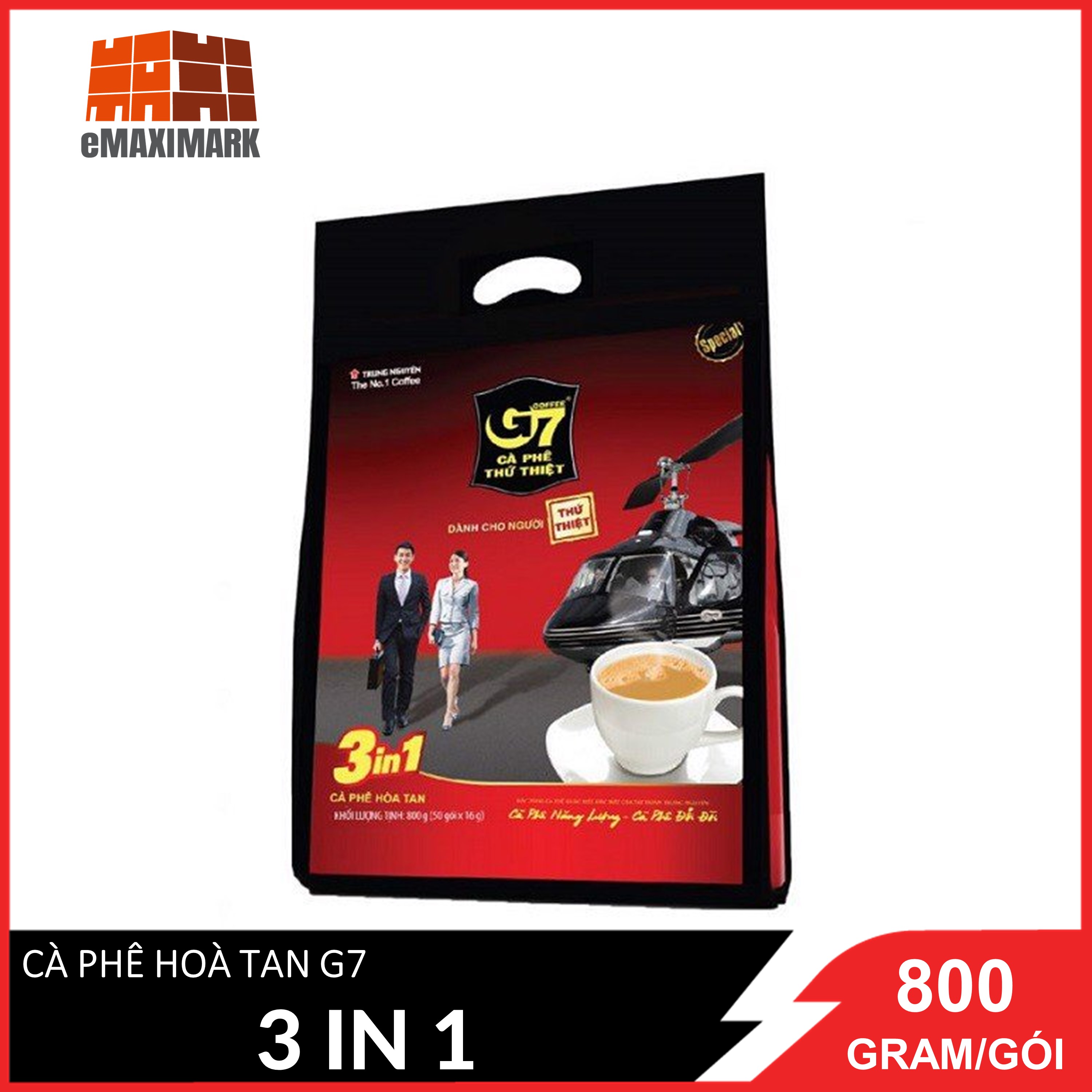 Cà phê gói hòa tan 3 in 1 g7 800g