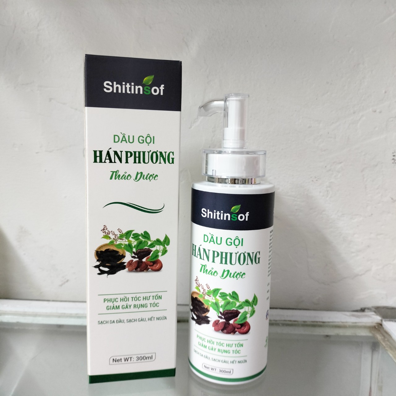 Shitinsof Dầu gội Hán Phương thảo dược 250ml - Giúp làm sạch tóc và da đầu, sạch gàu, giảm ngứa da đầu