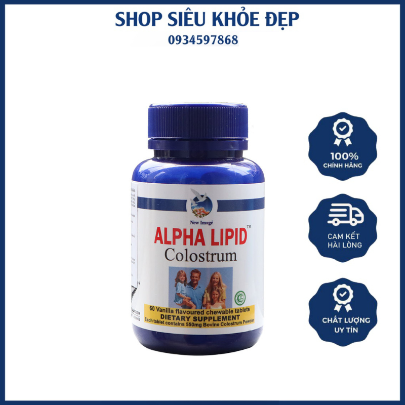 Viên Alpha Lipid Colostrum Tablets giàu sữa non - Chính Hãng