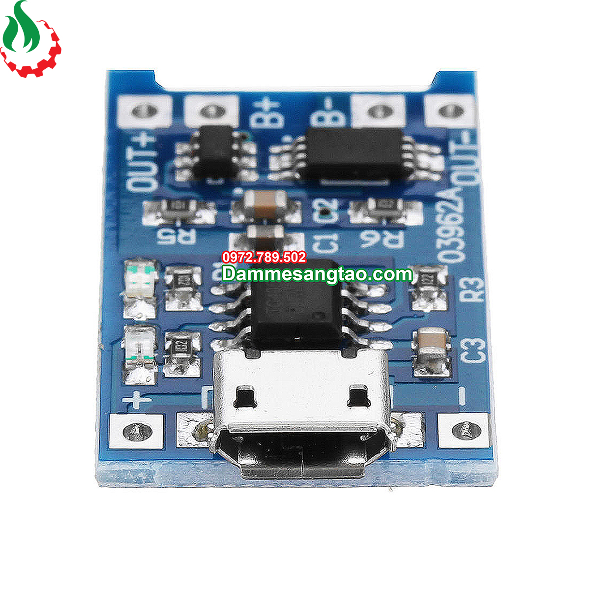 Mạch sạc pin li-ion 3.7v tp4056 v2