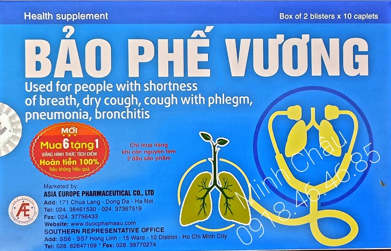 [HCM]Bảo Phế Vương – Hỗ Trợ Giảm Viêm Phế Quản Viêm Phổi Thanh Phế Giảm Đờm Giảm Ho Khan Khó Thở
