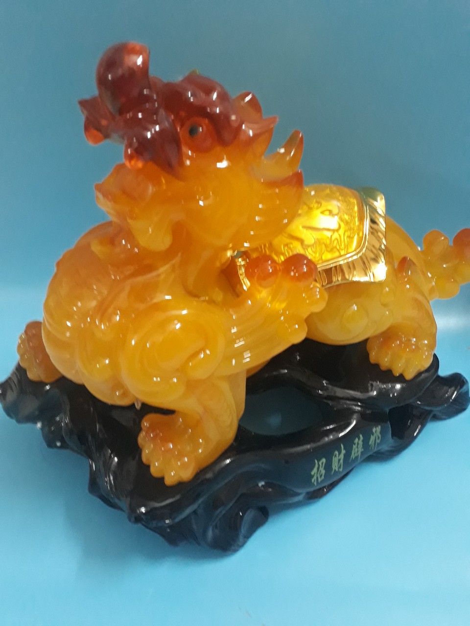 Tượng tỳ Kỳ hưu chiêu Tài, trấn trach bằng bột đá nặng trên 5 kg (42×40cm)