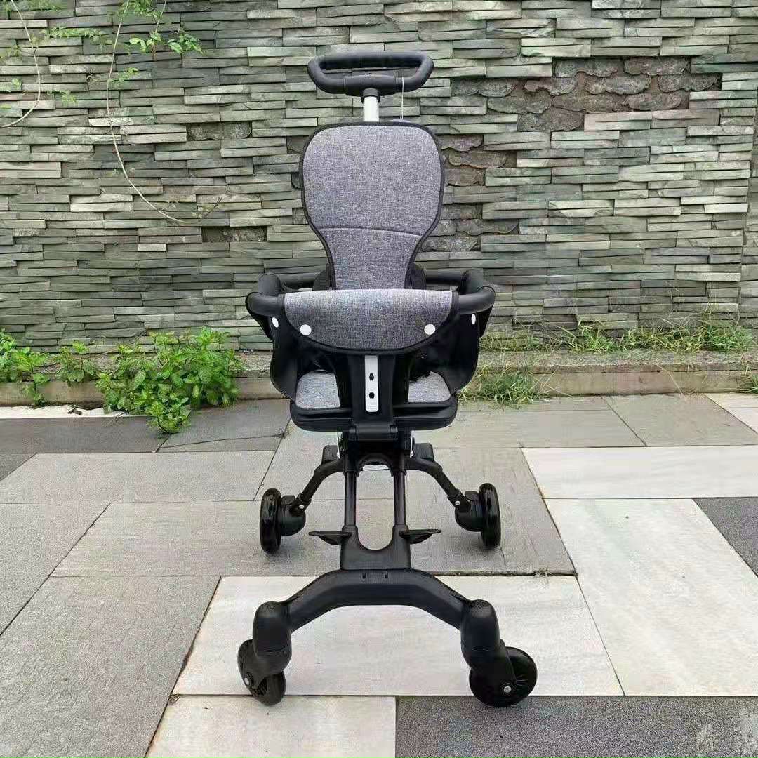 [siêu rẻ] XE ĐẨY 5 BÁNH GẤP GỌN ĐƯỢC - TẶNG KÈM GIỎ CHO BÉ - CÓ ĐAI AN TOÀN + Xe đẩy gấp gọn Q1