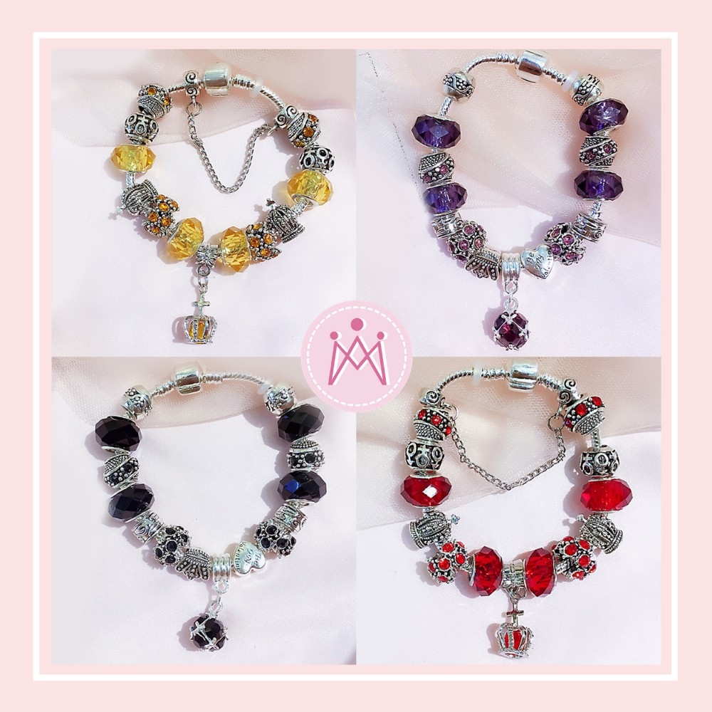 ✠▩  VÒNG TAY CHARM PHA LÊ ( NHIỀU MÀU )