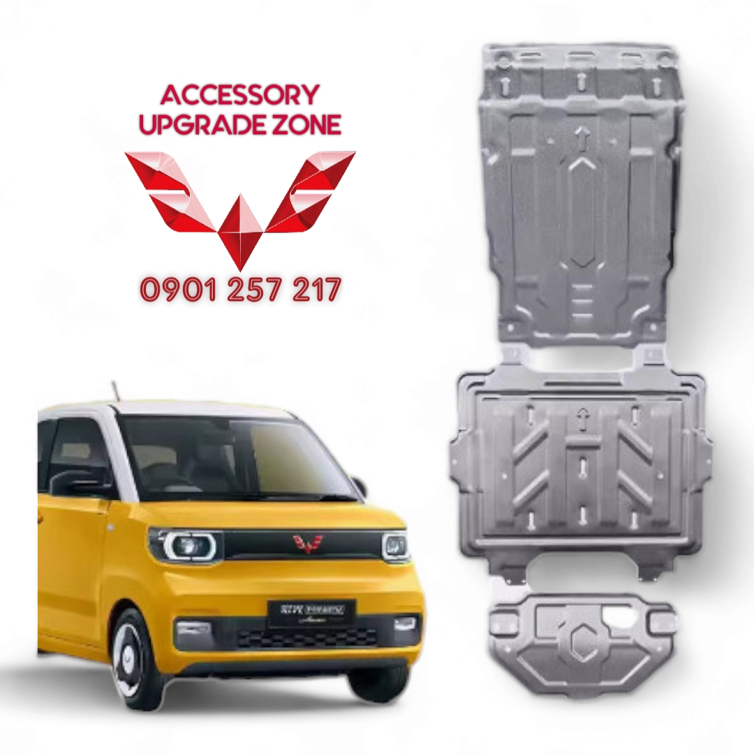 Tấm bảo vệ động cơ điện, pin, controller xe dành cho xe điện Wuling Hongguang Mini EV