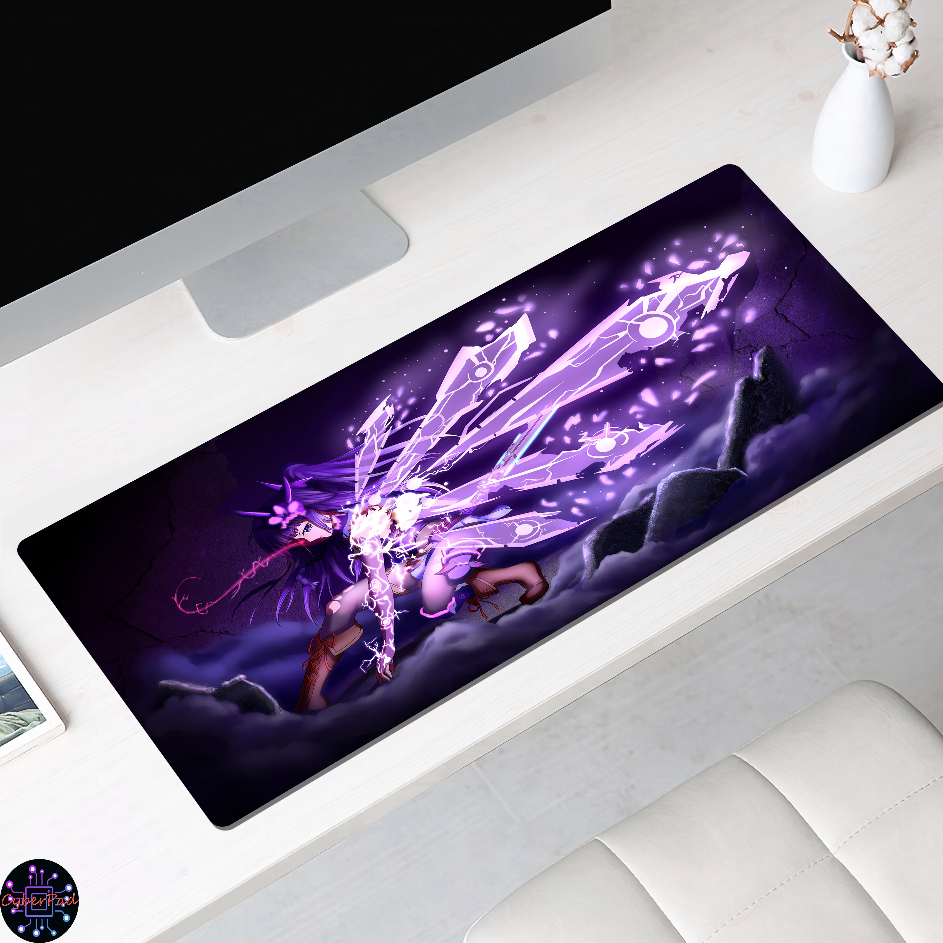 Lót Chuột HONKAI IMPACT, Cao Su Chất Lượng Tốt, Mực In Nét, 30x80,40x90 Nhiều Mẫu Cực Đẹp