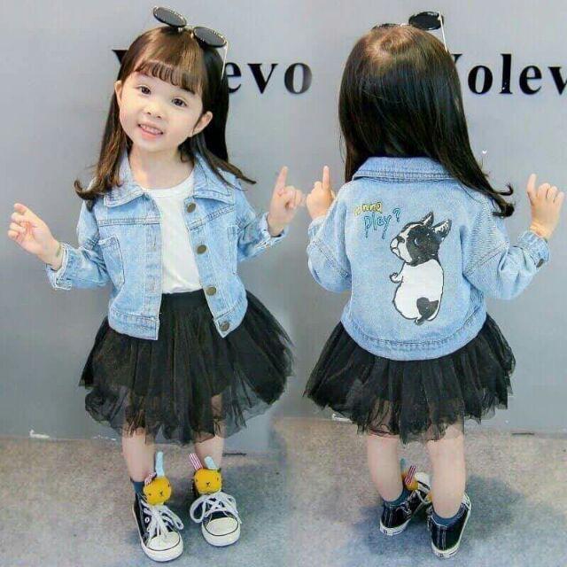 Áo khoác jean cho bé