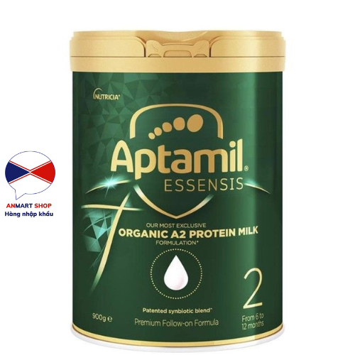 Sữa Hữu Cơ Aptamil Essensis Organic số 1,2,3,4 Tăng Đề Kháng 900G Nhập Khẩu Úc Hàng Air Date Mới Nhất Thị Trường