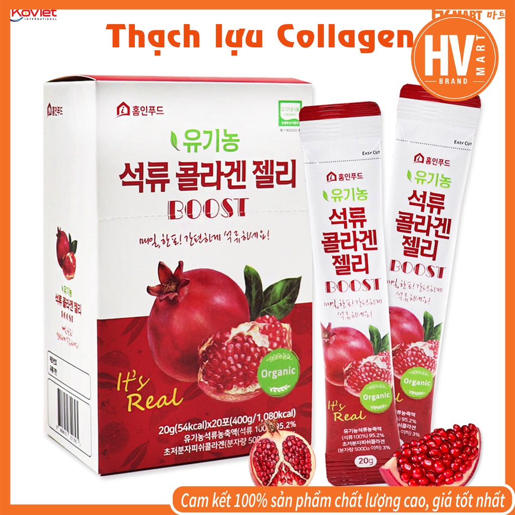 Thạch lựu bổ sung collagen hàn quốc hiệu boost 400g