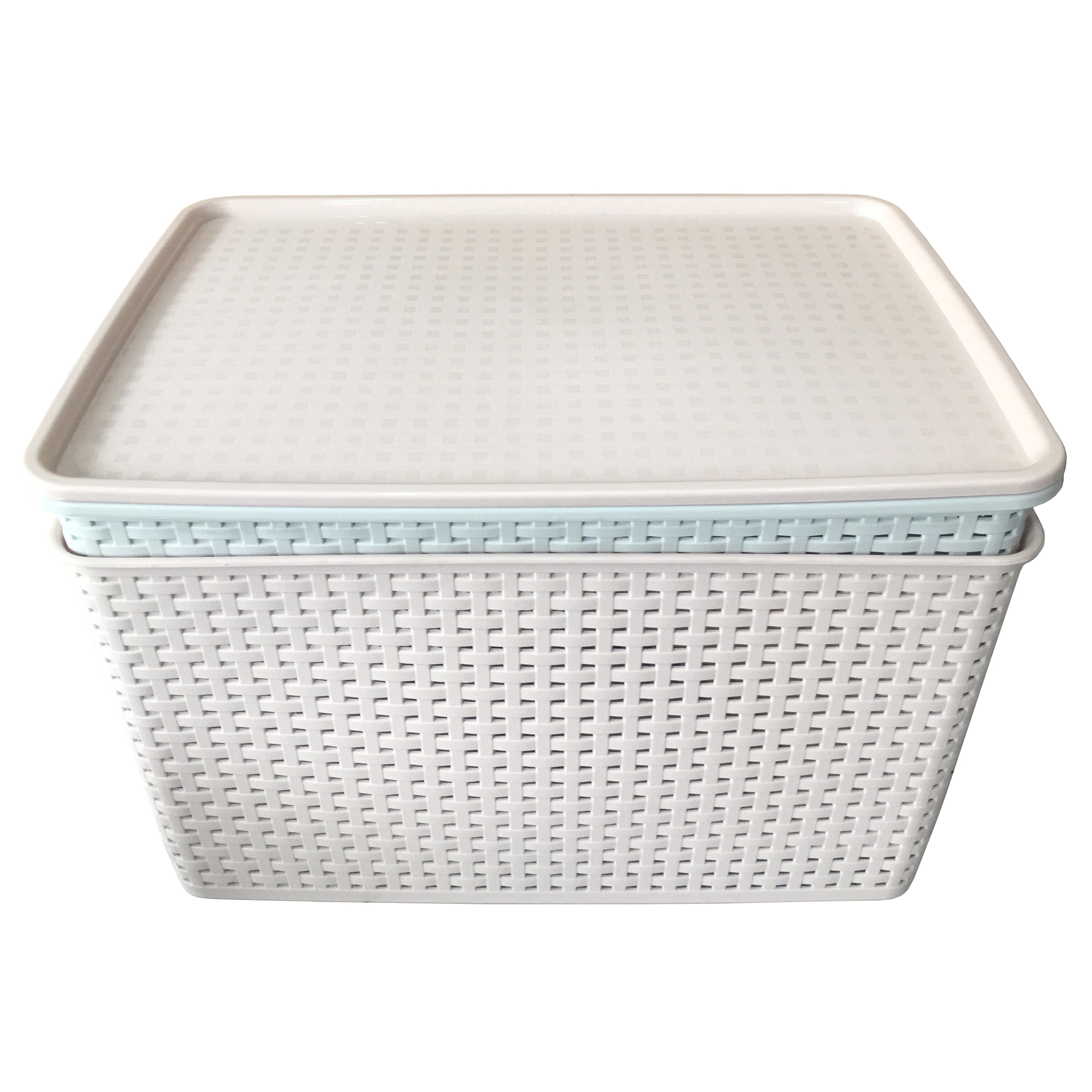 Combo 2 Rổ nhựa size L có nắp đậy Việt Nhật 3388