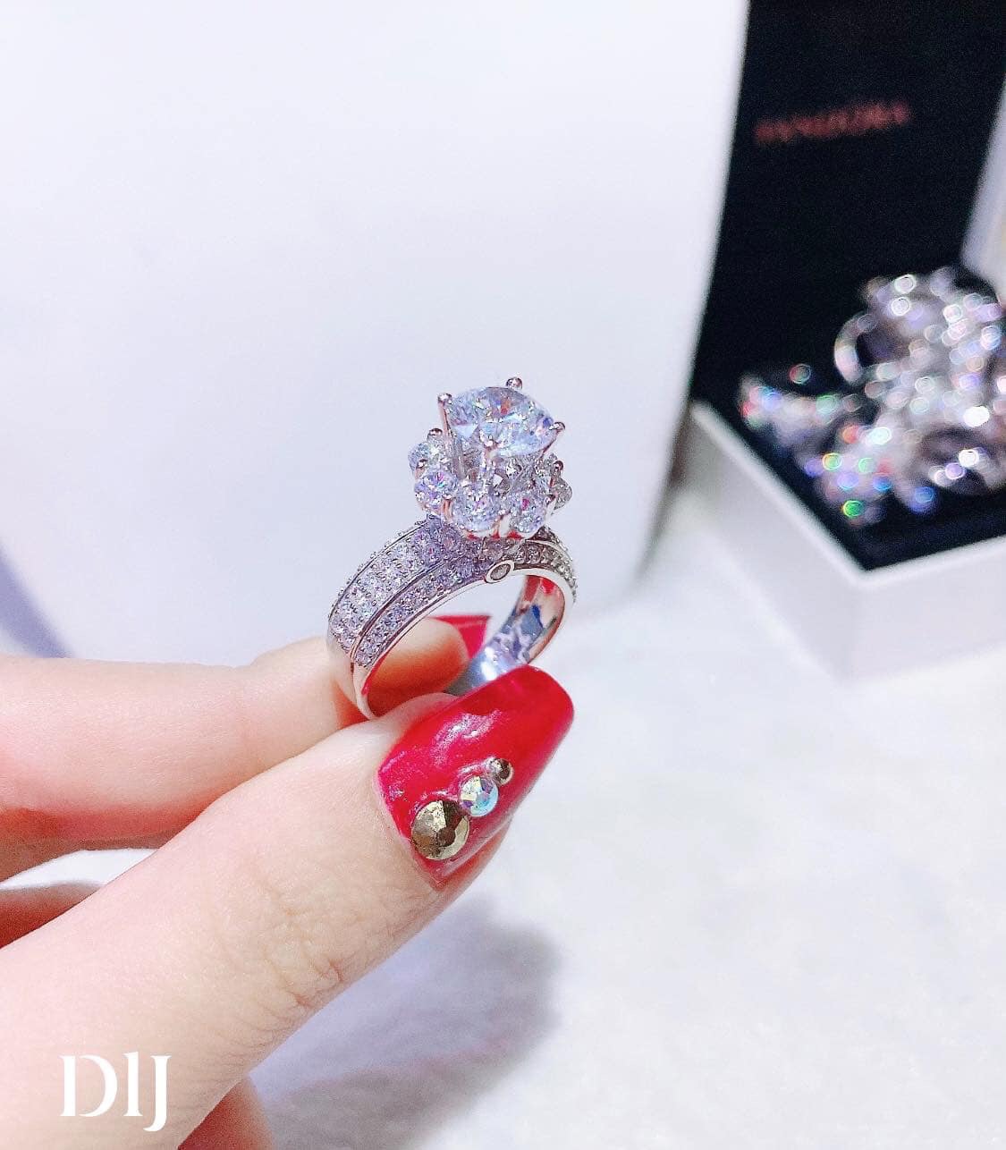 Nhẫn Nữ Bạch Kim Cao Cấp - Sáng Như Vàng Thật Givishop - N170570 - xem nhan vang tay cua nu, nhan vang mat da nhan deo tay bang vang, nhan vang tay cho nu, nhan vang tay nu
