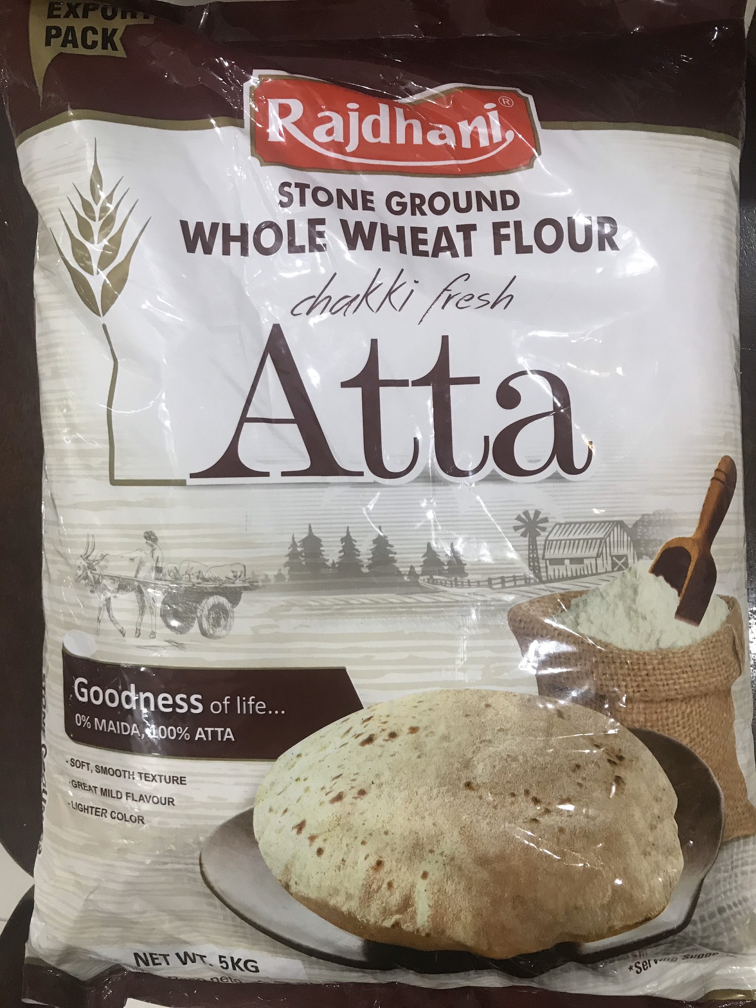 5kg Bột mỳ nguyên cám Atta Rạdhani [Date 10.2023]