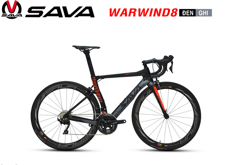 Xe đạp road carbon SAVA WARWIND8 Full 105 R7000 cao cấp