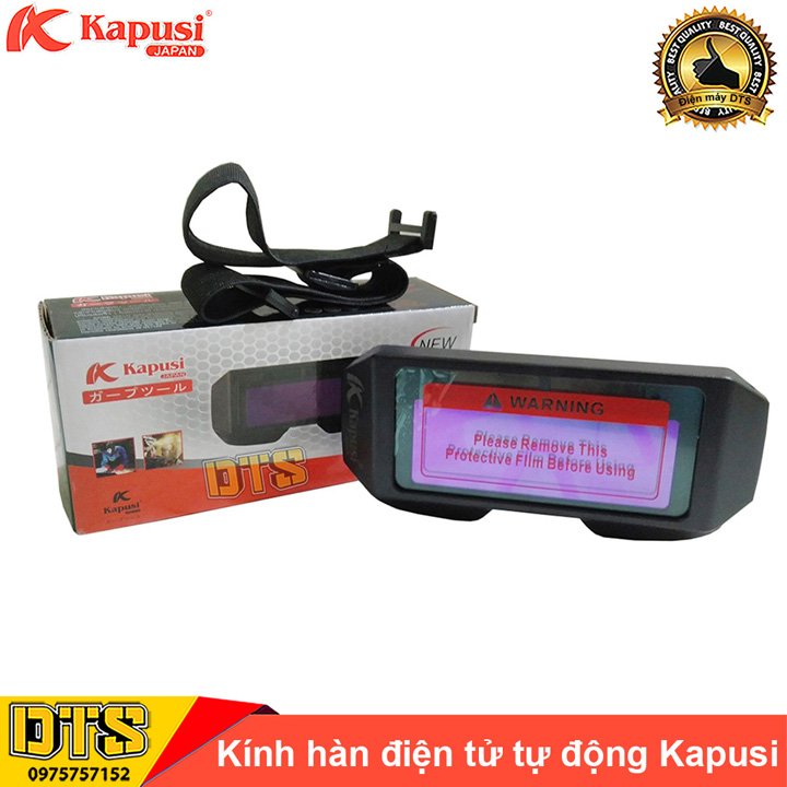 Kính hàn điện tử Kapusi JAPAN tự động điều chỉnh sáng tối, phụ kiện chuyên nghiệp cho máy hàn
