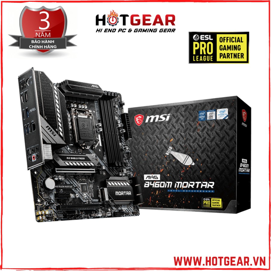 Mainboard msi mag b460m mortar mới chính hãng