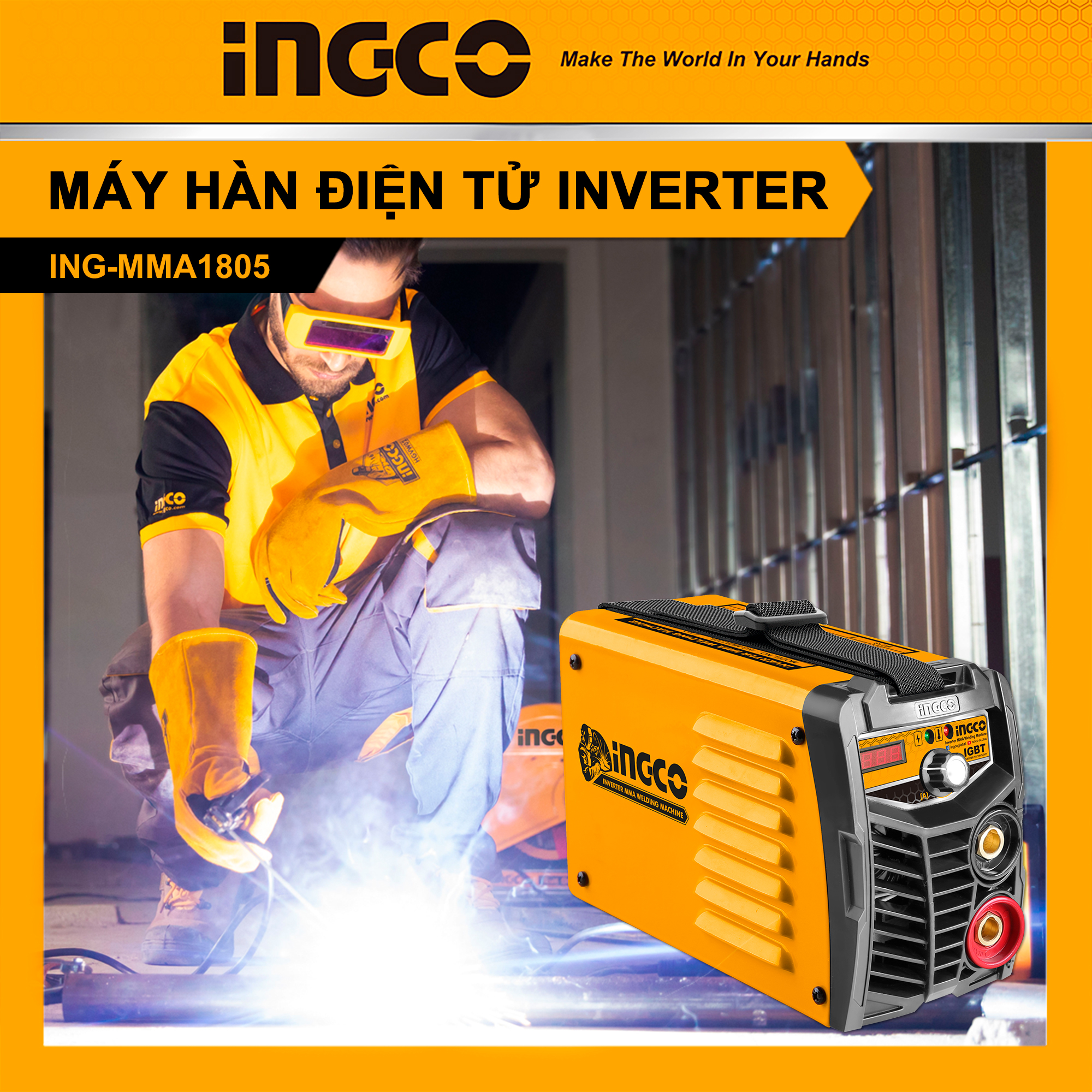 Máy hàn điện tử inverter mma hệu ingco ing-mma1805