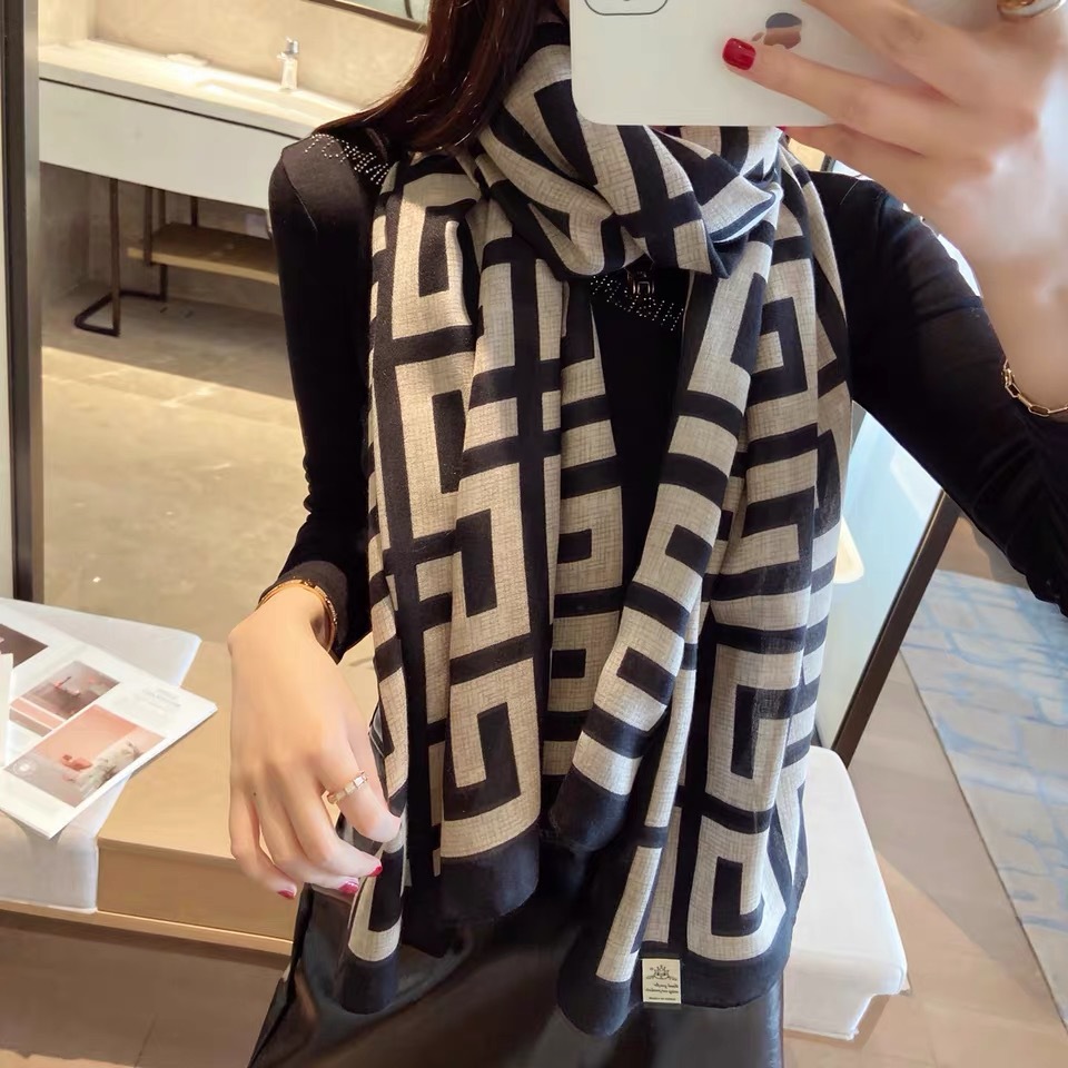 Khăn lụa dài 90x180cm- khăn choàng nữ công sở cao cấp thu đông sang trọng