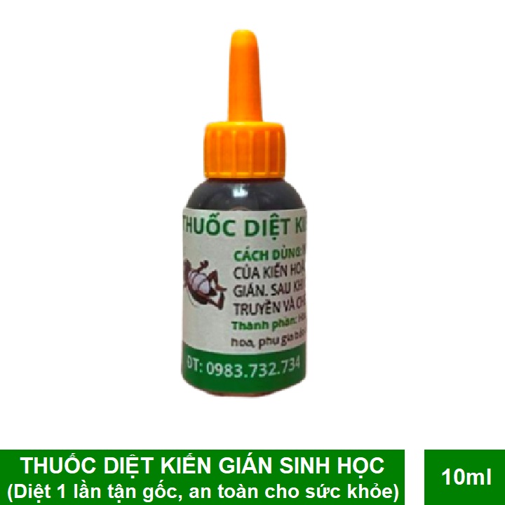 Thuốc diệt kiến sinh học sami, thuốc diệt kiến tận gốc hiệu quả 100% dạng nhỏ giọt, không mùi, thành phần sinh học an toàn khi sử dụng