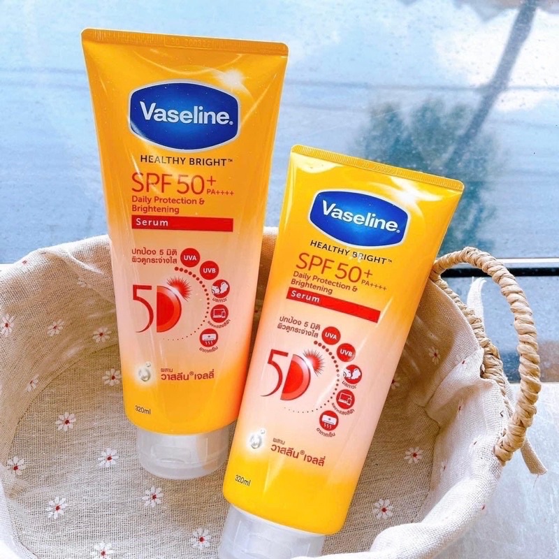 Kem dưỡng trắng da chống nắng Vaseline 50x SPF 50++ hàng mới từ Thái Lan