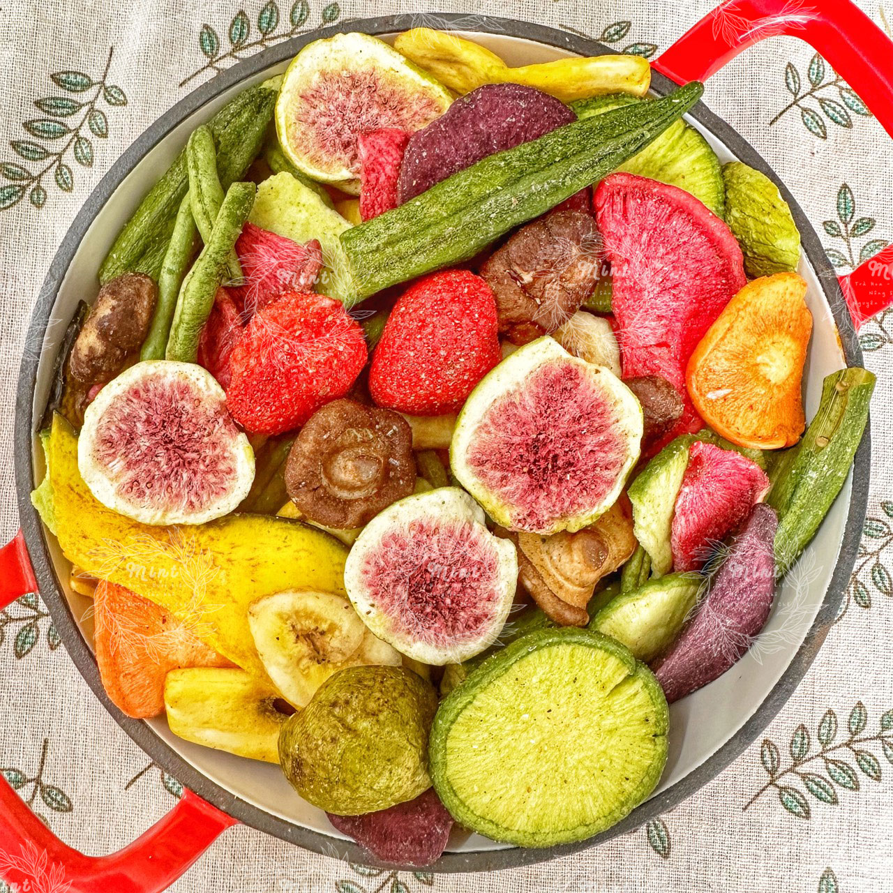 Rau củ trái cây mix nấm sấy thăng hoa - túi 500gr
