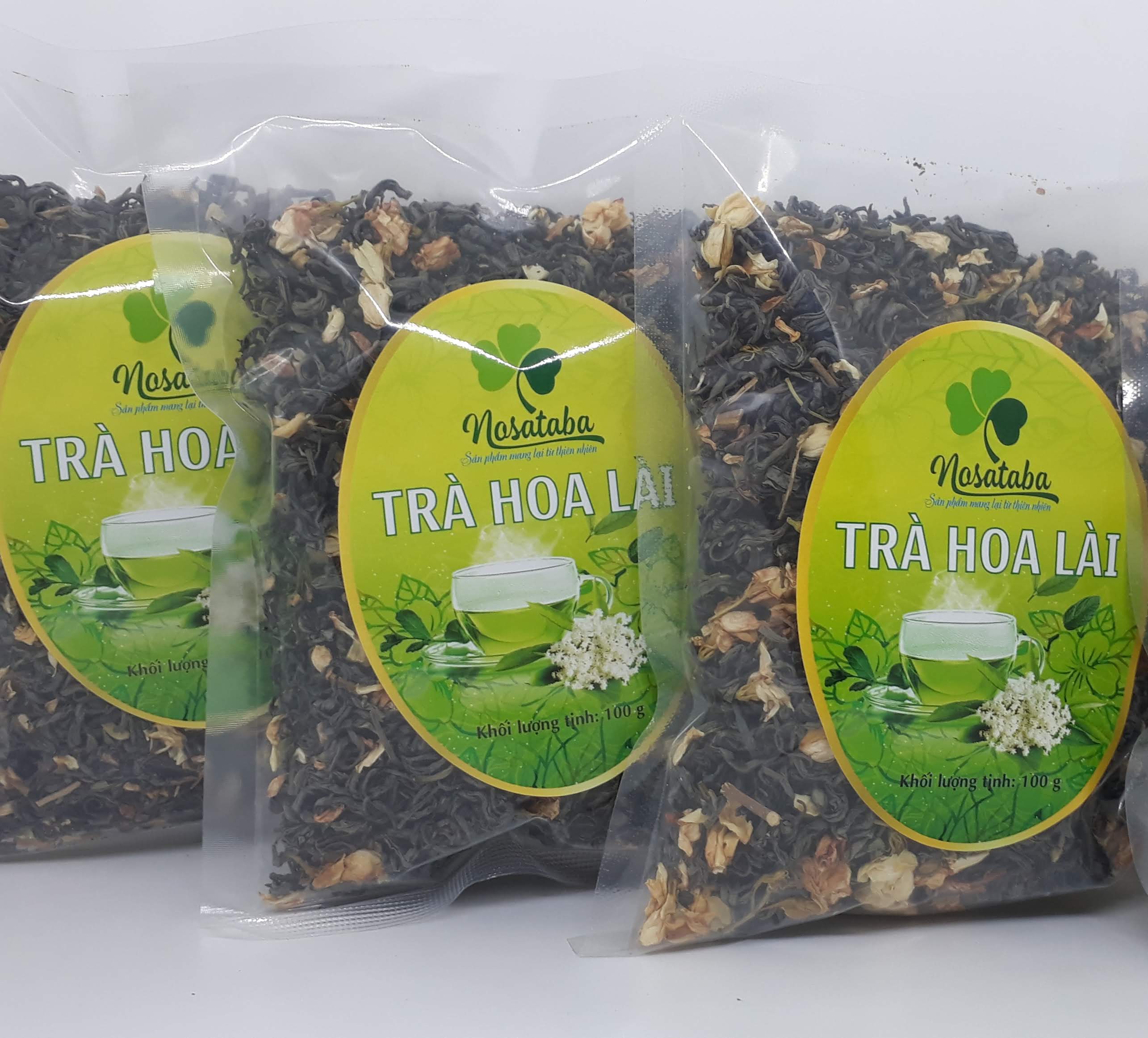 Combo 3 gói Trà Hoa lài tự nhiên (100gr/gói) - Cty Nông sản Tây Bắc