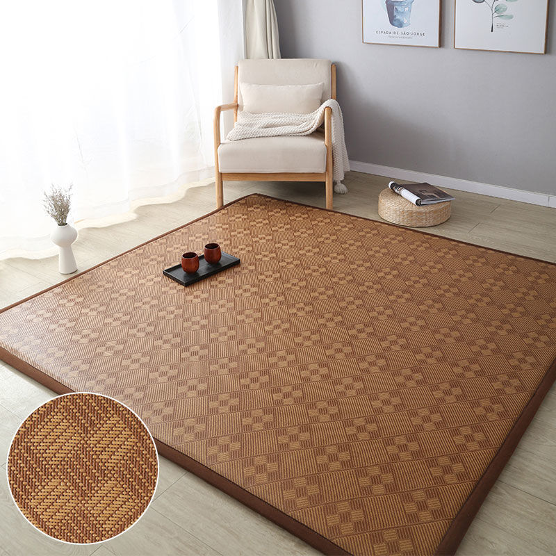 Thảm Trải Thảm Lụa Băng Mùa Hè Dày Dặn, Nệm Tatami Kiểu Nhật, Thảm Trải Giường Phòng Ngủ, Chiếu Trúc, Chiếu Mây, Thảm Trải Sàn Tùy Chỉnh