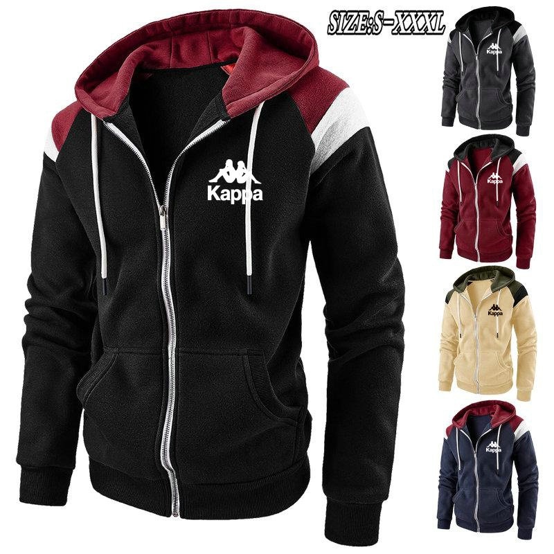 áo khoác nam áo hoodie nam áo khoác hoodie nam Áo Khoác Hoodie Kappa Tay Dài Có Khóa Kéo Thời Trang 