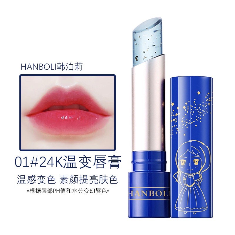 Son thạch trong suốt dưỡng ẩm thay đổi màu sắc theo nhiệt độ.shop_len_trinh