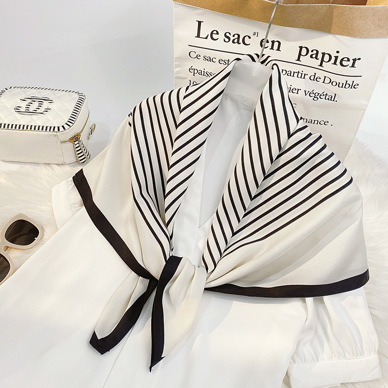 Khăn lụa vuông lớn 90 90x90cm khăn tiếp viên hàng không khăn choàng Âu Mỹ làm áo yếm áo khoác đi biển rất nhiều kiểu rực rỡ