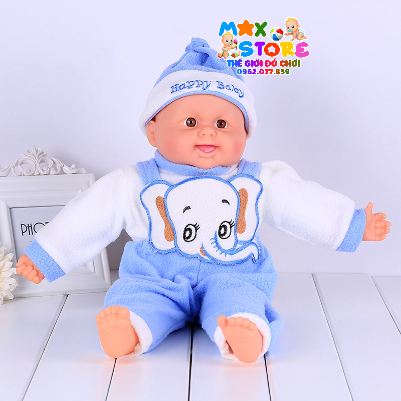 Đồ chơi búp bê em bé trai gái dạy bé cách bế em và chơi đồ hàng