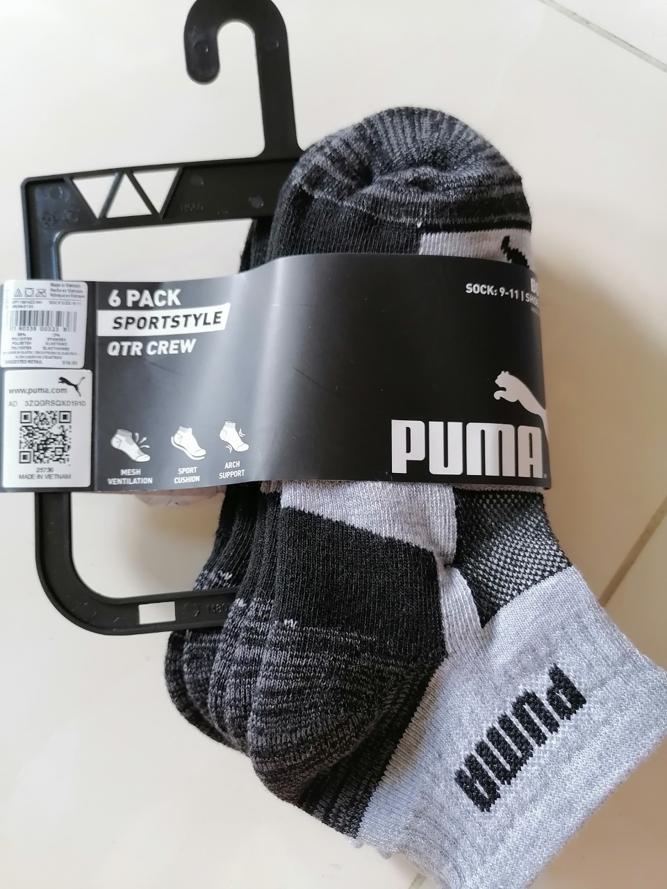 Tất Nam cổ ngắn Thương hiệu Puma