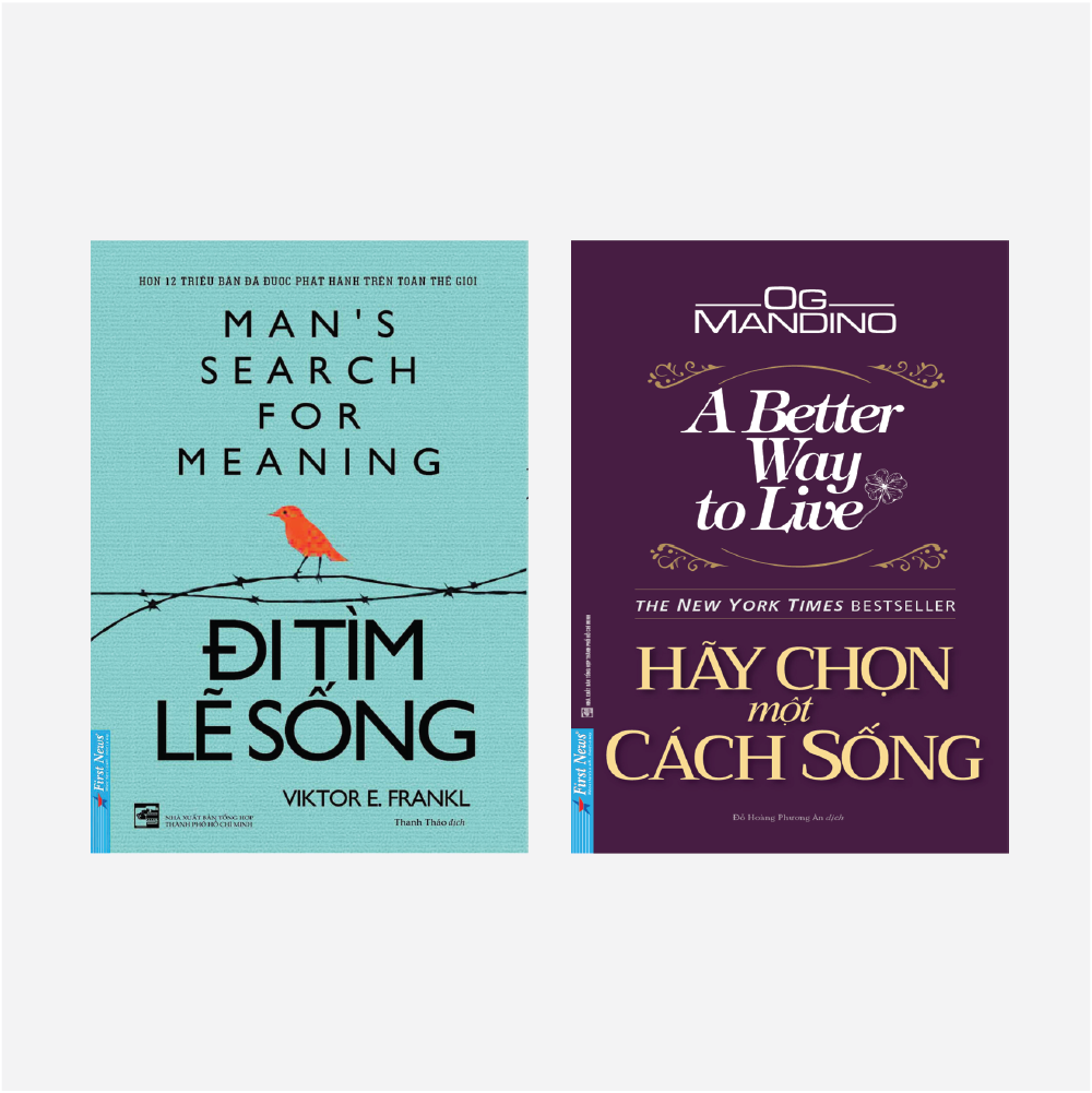 Sách Combo Đi Tìm Lẽ Sống + Hãy Chọn Một Cách Sống - First News