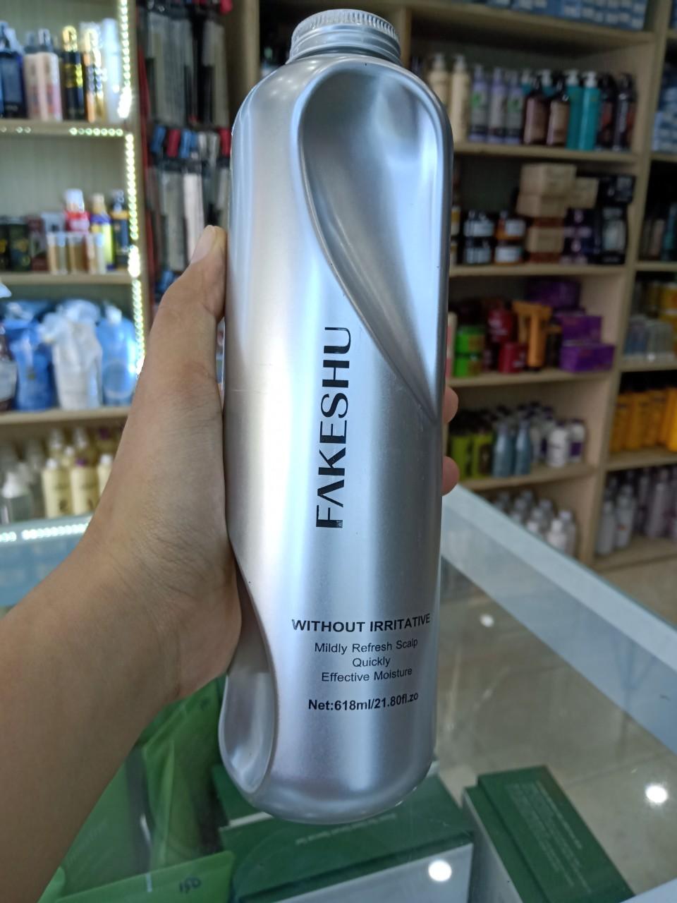 Ủ tóc phủ lụa tơ tằm phục hồi, mềm mượt tóc Fakeshu - Khối lượng 618ml
