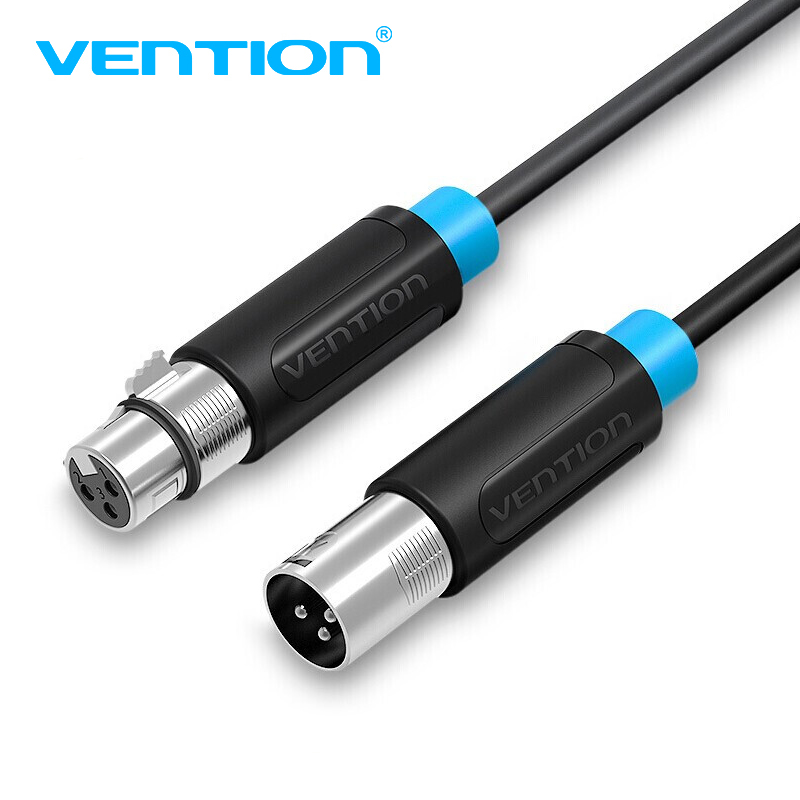 Vention XLR Cable Aux Cable Cannon Cable XLR Male to Female XLR Extension Cable for Microphone Mixer Stereo Camera Amplifier